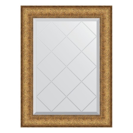 Mirror with engraving in the baguette frame, copper Eldorado 73 mm, 54x71 cm