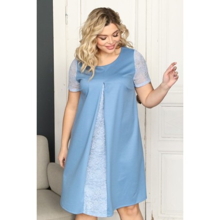 Women's dress, size 56, blue color-2