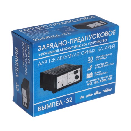 Vimpel-32 charging device, 0.8-20 A, 12 V, for gel acid and AGM batteries-1