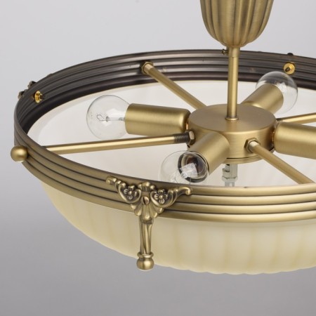 Closure ceiling "Aphrodite" 4x60W E14 Antique bronze 42x42x38 cm-6