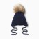Children's hat with insulation, rn 35-40, dark blue color