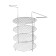 4-tier lattice with handles for a tandoor, tier diameter 23 cm, height 44 cm
