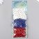 Set of beads for creativity tree "Patriot" D-0.8 cm, 3 colors x 20 g