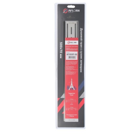 Linear Aflorn AF20207-50, 500x70 mm, C FLANT SOME. rotations 360 °, stainless steel. steel-6