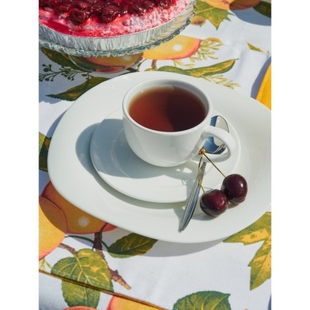 Shople Blossom tablecloth, size 150x220 cm apples, yellow-4