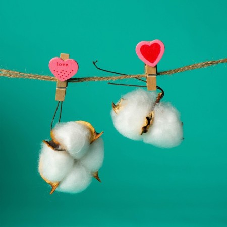 Set for photos and decor "heart", in a set of clothespins 10 pcs., Rope 100 cm-3