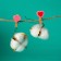 Set for photos and decor "heart", in a set of clothespins 10 pcs., Rope 100 cm