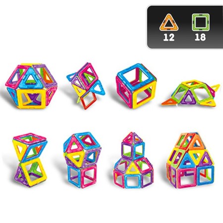 Designer magnetic "colored magnets", 30 parts-1