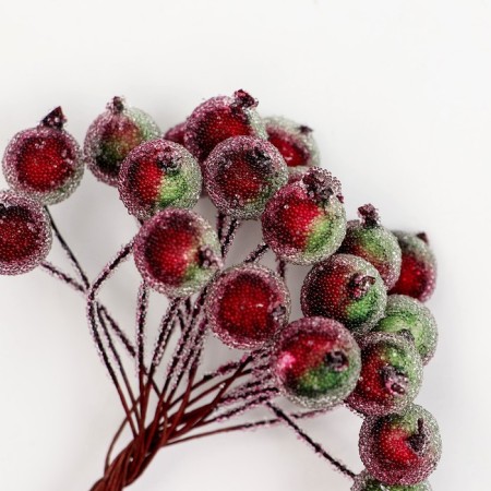 Decorative berries, 7 × 6 × 7 cm, 40 berries-1