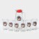 A set of drinking "Romance", 7 items: a jug 1.5 l, glasses 230 ml, 6 pcs