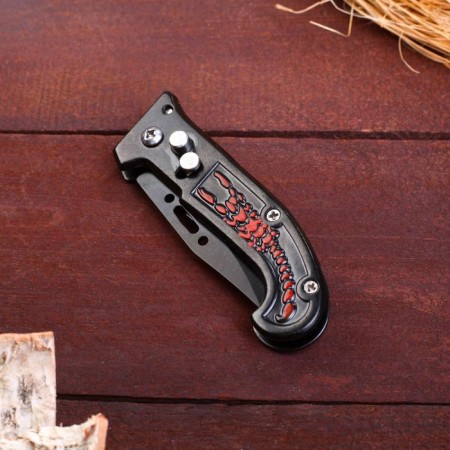 Feature knife folding "Red Scorpio", blade 6.5 cm-1