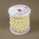 Pearls on threads, flat, 10 mm, 9 ± 1 m, milk color