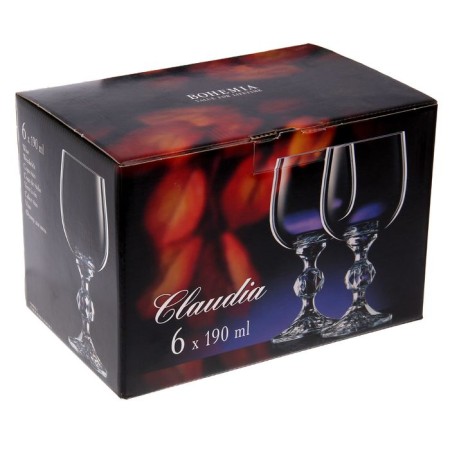 A set of glasses for the wine Bohemia Crystal "Claudia", 190 ml, 6 pcs-2