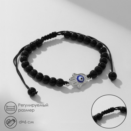 Bracelet-reinforcing "beads" Hams's hand, black color