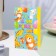 Postcard "Happy Birthday!" Blue background, giraffe, 12.5 x 19.4 cm