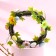 Easter wreath "Eggs and flowers" 20x18x4 cm