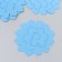 The workpiece of Foamiran "Flower Curly" 10x9.5 cm set 5 pcs. Ribbed bright blue