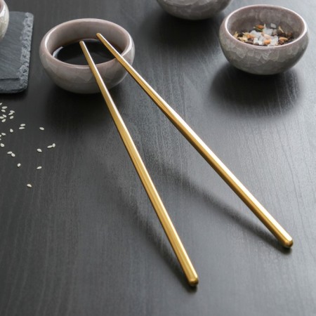 Bacchette sushi sticks, length 21 cm, gold color