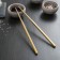 Bacchette sushi sticks, length 21 cm, gold color