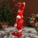 New Year's Jester "in a brilliant suit" moves, 48x16 cm, red