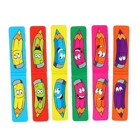 A set of magnetic bookmarks 6 pieces "Merry pencil", calligrata, assorted-2