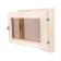 Window, 40 × 60cm, double glass of linden, bronze