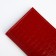 Passport cover, 5 pockets for cards, crocodile, red color