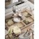 A set of napkins for setting the table "Vetsk Oliva", rectangular, rounded edges, size 30x46 cm, 4 pcs
