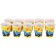 Paper glass "Happy Birthday!", 250 ml, blue tractor