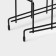 Cover stand for 5 objects of the share, 28.5 × 12.5 × 16.5 cm, black color