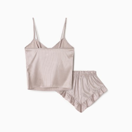 Kit (top, shorts) female minku: Home Collection Beige Color, Rr. 44-7