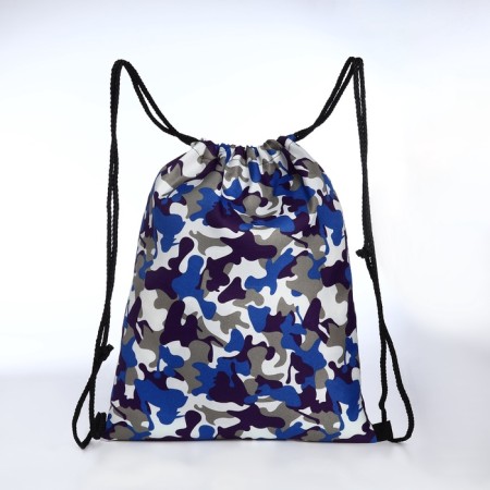 Back for shoes on a lace, blue color/camouflage