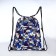 Back for shoes on a lace, blue color/camouflage