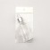 A bottle for storage, with a pipette, 50 ml, silver/white color