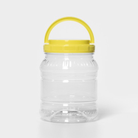 Bank for storage of products, plastic, 1.5 l, color mix