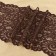 Lace elastic fabric, 190 mm × 2.7 ± 0.5 m, chocolate color