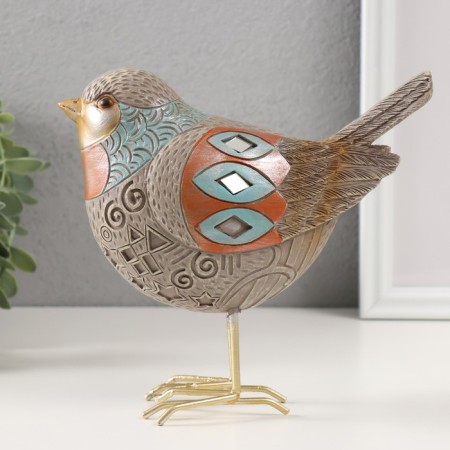Polystone souvenir "Bright bird" 9x18x17.5 cm-4