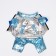 Kombinson "Shine", size 14 (DS 32 cm, OG 42 cm, Osh 31 cm), silver-blue