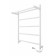 Electric towel Indigo Line, 600x500 mm, hidden installation, white