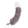 Anal sleeve with a tail and Metal by toyfa, metal, silver, 44.4 cm