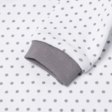 Long -sleeved long sleeve color gray peas, height 80-2