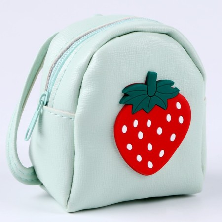 Bag for the doll "strawberries", green color-1
