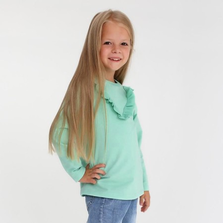 Sweatshirt for girl KAFTAN "Basic Line" size 32 (110-116), mint color