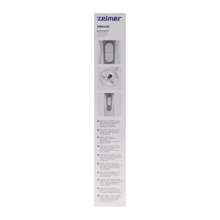 Zelmer ZHB4550S, immersion, 800 watts, 2 speeds, turbo mode, white-gray-5
