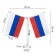 Flagste desktop with two flags, circle 2 x 8 cm, 23 x 30 cm