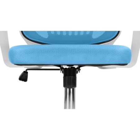 Children's armchair Ergoplus metal/fabric, chrome/blue 61x55x84 cm-8