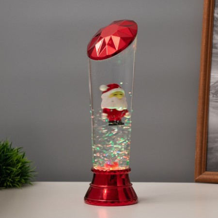 Lava Labe "Santa Claus" LED 3HAAA, USB red 6.5x8x23.7cm-1