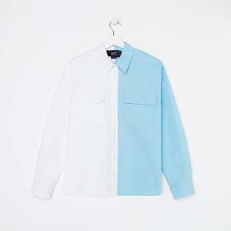 Women's shirt MIST R.48-50, white/blue-5