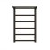 Electric towel "Dvin" FJ Plaza Neo, 600x400 mm, dimmer, black matte