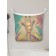 Organizer in a bath on suction cups "Multi -colored giraffe", for storing toys and trifles, size 33x39 cm